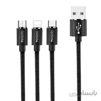 کابل تبدیل USB به microUSB / USB-C / لایتنینگ یسیدو مدل CA-60 طول 1.2 متر