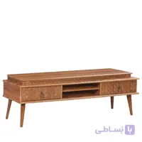 میز تلویزیون ام دی اف دو کشو مدل سپیدار