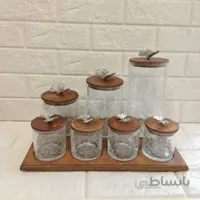 پاسماوری 7 پارچه درب چوبی