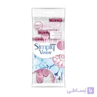 ژیلت 3 تیغ ونوس 4 عددی صورتی