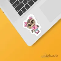 استیکر لپ تاپ طرح جغد کد ۰۸