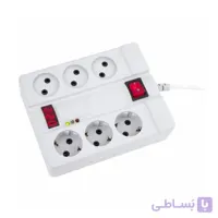 محافظ 6 خانه دیجیتالی پارت الکتریک با کابل 5 متری ا Protector of 6 digital houses of Part Electric with 5 meter cable