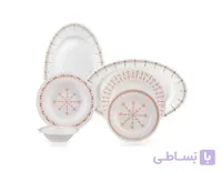 سرویس 28 پارچه چینی زرین سری ایتالیا اف مدل کاونتری درجه عالی