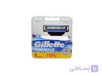 تیغ یدک ژیلت مدل Mach 3 Start بسته 4 عددی