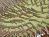 برس دندانه چوبی