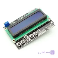 شیلد نمایشگر LCD کاراکتری 1602 دارای کلیدهای کنترلی مناسب بردهای آردوینو ا Partineh.com