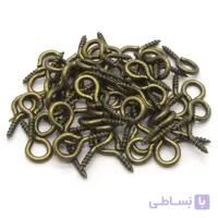 پیچ چشمی زیتونی طول 12 میلی متر بسته 88 عددی