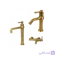 ست شیرآلات راسان مدل الیزه طلامات RASAN