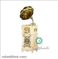 گرامافون مبله والتر مدل 101C آکورد سفید طلایی