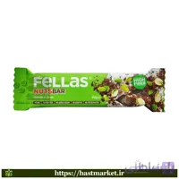 شکلات بار کاکائو با مغز پسته فلاس بدون گلوتن و وگان – Fellas