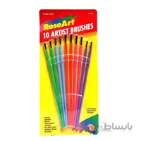 قلموی رز آرت RoseArt پک ۱۰ عددی ا کمپانی Rose Art یک شرکت آمریکایی ست که طراح و تولیدکننده انواع قلمو و لوازم طراحی و تحریر با کیفیت و استاندارد است. ست قلمو آبرنگ رز آرت یک بسته ۱۰ عددی برای طراحی، کاردستی و نقاشی آبرنگ یا گواش و هر گونه رنگ آمیزی اشیاء یا اثر هنری است.