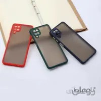 قاب و کاور محافظ لنزدار سیلیکونی پشت مات گوشی سامسونگ Galaxy A12