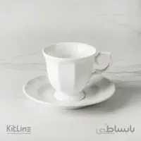 فنجان ۲۰۰ml همراه نعلبکی چینی نئوکلاسیک زرین