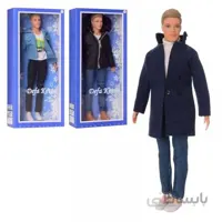 عروسک باربی مرد kevin با کت بلند مدل دفا کد 8427