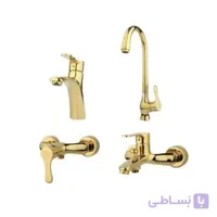 ست شیرآلات راسان مدل صدف طلایی RASAN
