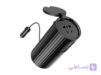 مبدل برق اینورتر خودرو راک ROCK for Type-C USB Quick Charge Car Inverter 110W DC 12-14.5V AC 220V Car Charger