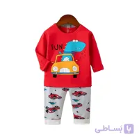 بلوز شلوار راحتی طرح FUN