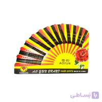 سنجاق مو گیر سر شینیون ورقه ای سایز کوچک 60 عدد