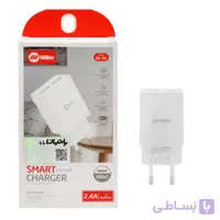 شارژر دیواری فست دو پورت Miller مدل M-36-سفید