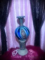 کوزه سفالی ترمه (اصل و مخمل) پایه دار