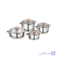سرویس قابلمه ۸ پارچه کرکماز A1040 مدل روسانا Korkmaz Rosanna