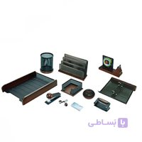 ست رومیزی چوب فلز 9 تیکه