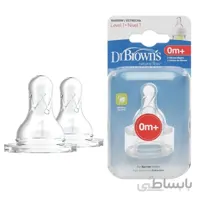 سرشیشه سیلیکونی باریک +0m دکتر براون Dr Browns