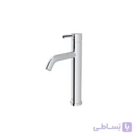شیر روشویی پایه بلند مدل مارینو کروم ا شیر روشویی پایه بلند مدل مارینو کروم