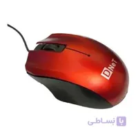 موس سیم دار D NET مدل M5 رنگ قرمز