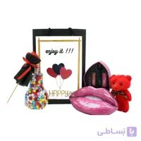 هدیه دخترانه پک آرایشی هدی بیوتی طرح لب کد 2