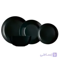 سرویس غذا خوری 26 پارچه آرکوپال لومینارک مدل دیوالی مشکی