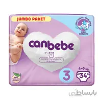 پوشک جان به به سایز 3 بسته 34 عددی