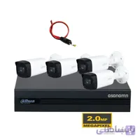 پک کامل دوربین مداربسته داهوا 4 کانال 1200THP-I8