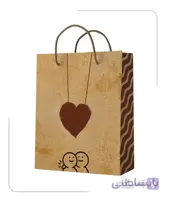 ساکدستی فانتزی قلبی با کاغذ کرافت کد10199