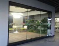 مکانیزم تک درب ثابت و دو درب متحرک شیشه ای DG3 ساختمانی حداکثر 360 کد k112 فانتونی