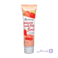 اسکراب صورت و بدن توت فرنگی واشامی WASHAMI SCRUB