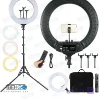 رینگ لایت مدل RL-18 به همراه سه پایه 2.1 متری