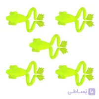 طعمه ماهیگیری مدل  قورباغه ژله ای کد FOL 019 بسته 5 عددی