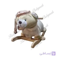 راکر ایستاده طرح خرسی رنگ کرم