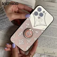 قاب موبایل آیفون لویی ویتون آینه و نگین حلقه
