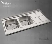 سینک ظرفشویی استیل میلان مدل 8010