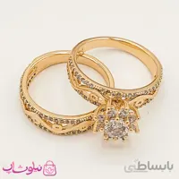 انگشتر و پشت حلقه ای زنانه ژوپینگ کد 2285
