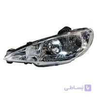 چراغ جلو سمت چپ راننده مدرن مناسب پژو 206