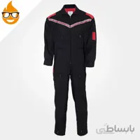 لباس کار هایپر یکسره مشکی قرمز