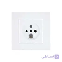 پریز تلفن دومنظوره پارت الکتریک مدل تابش