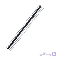 پین هدر 1x40 نری صاف 2.54 میلیمتر Pin header 1x40 male Straight 2.54mm Pitch