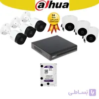 پکیج 6 دوربین مداربسته داهوا T1A21P