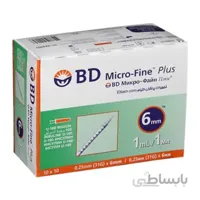 سرنگ انسولین BD بی دی حجم 1 میلی‌لیتر ( یک سی سی) 100 عددی