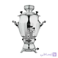 سماور گازی عالی نسب مدل نگین سیمین ظرفیت 6 لیتر