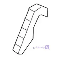 نگهدارنده سپر عقب چپ اصلی میتسوبیشی ( Genuine parts ) - میراژ